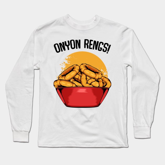 Onion Rings Long Sleeve T-Shirt by Lumio Gifts